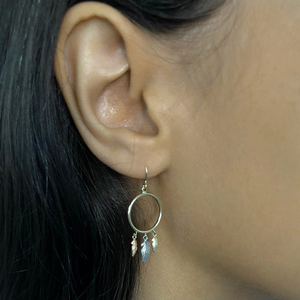 9ct Gold Shepherd's Hook Hoop Earrings for Women - Classic Dainty Circle Huggie Earrings for Everyday Wear & Special Occasions