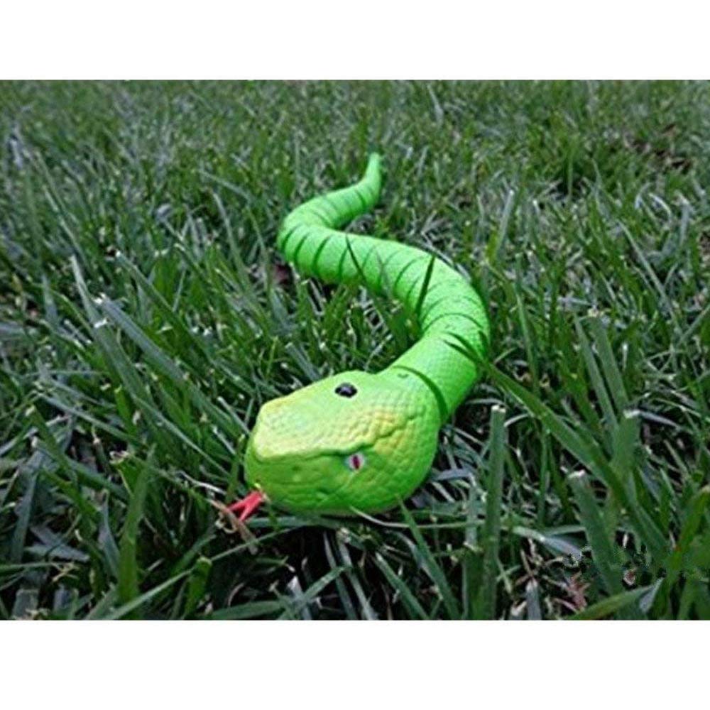 Ufurty Realistic Remote Control RC Snake Toy - Fast Moving Robotic Rattlesnake with USB Rechargeable Battery & Snake-Egg Controller - Scary Trick Toy for Kids Outdoor Play, Halloween Pranks, and Birthday Gifts