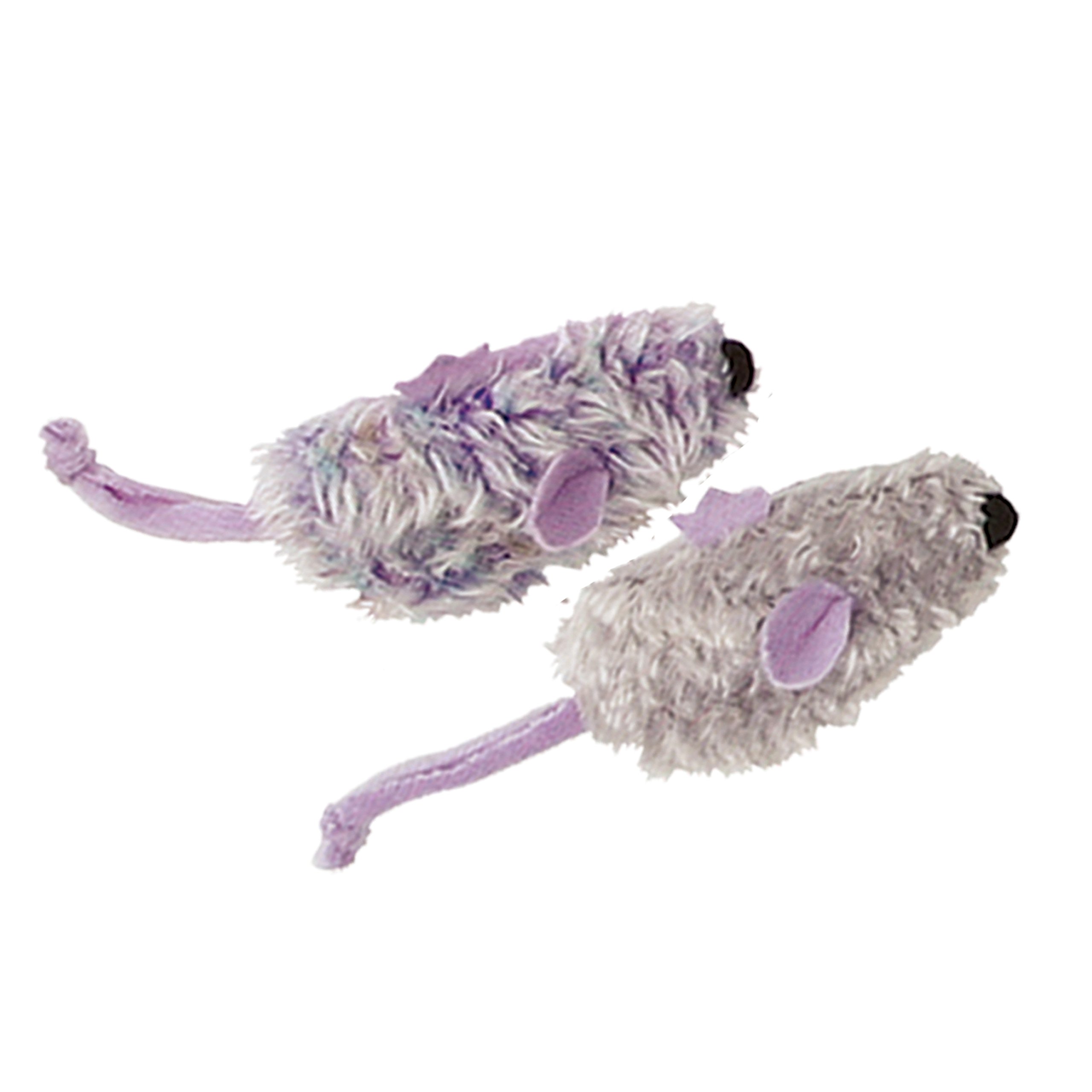 Premium KONG Purple Mouse & Frosty Grey Catnip Toys for Cats - 2 Pack - Interactive Play & Stress Relief for Indoor Cats - Perfect for Playtime, Training & Bonding with Your Feline Friend