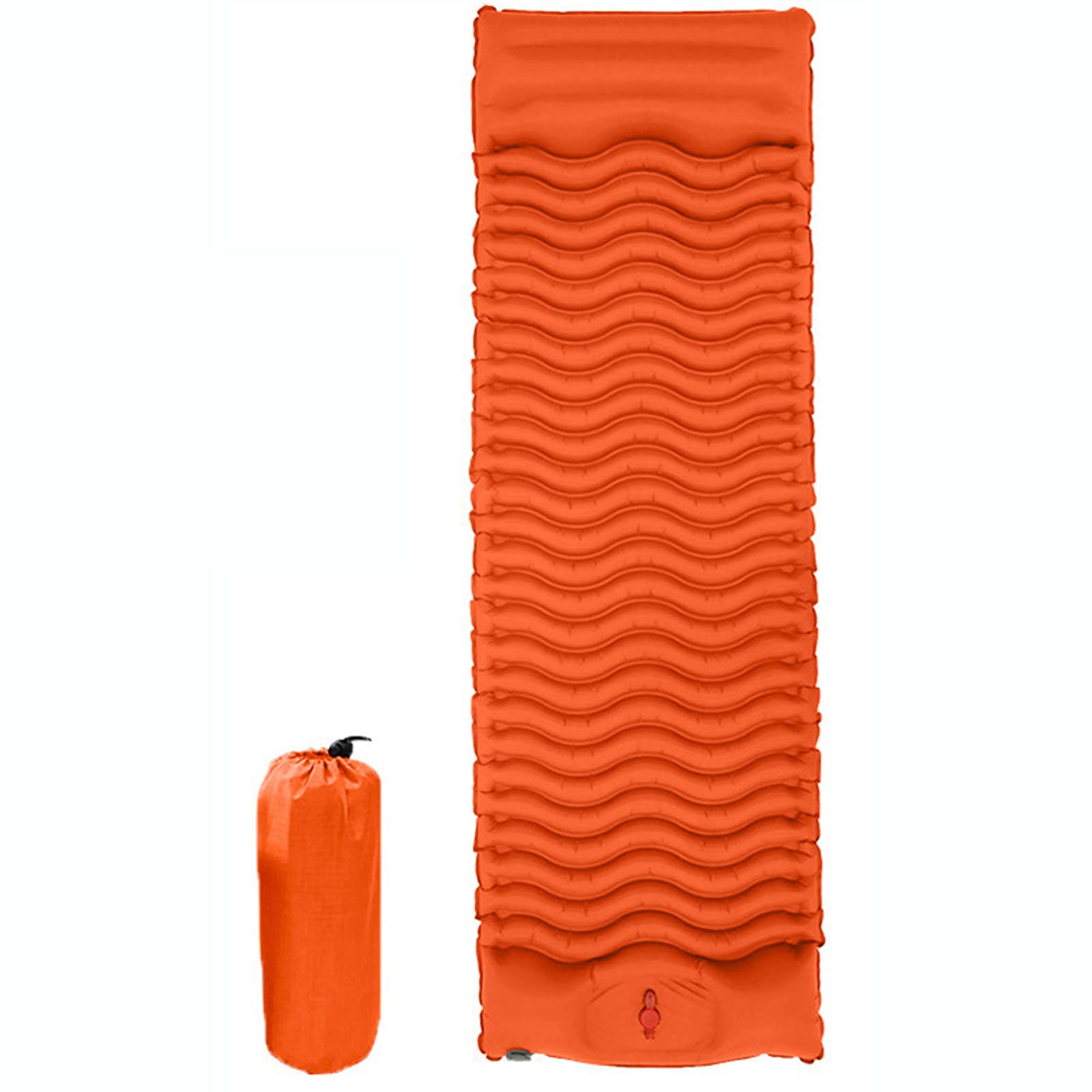 Ultralight Self-Inflating Sleeping Pad for Camping & Hiking - Waterproof Inflatable Air Mattress with Pillow, Portable Beach Mat for Outdoor Adventures, Backpacking, Travel and Picnics