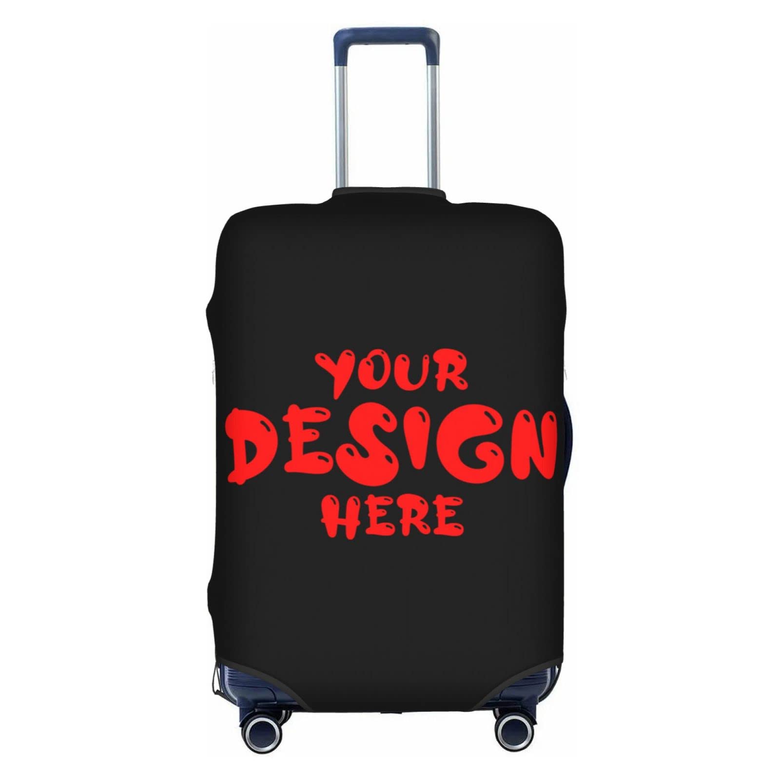 Custom Luggage Cover - Personalized Suitcase Protector with Anti-Scratch Design - Add Your Text/Photo - Multiple Sizes Available (18x21in) - Perfect for Air Travel, Vacation & Unique Gift Ideas