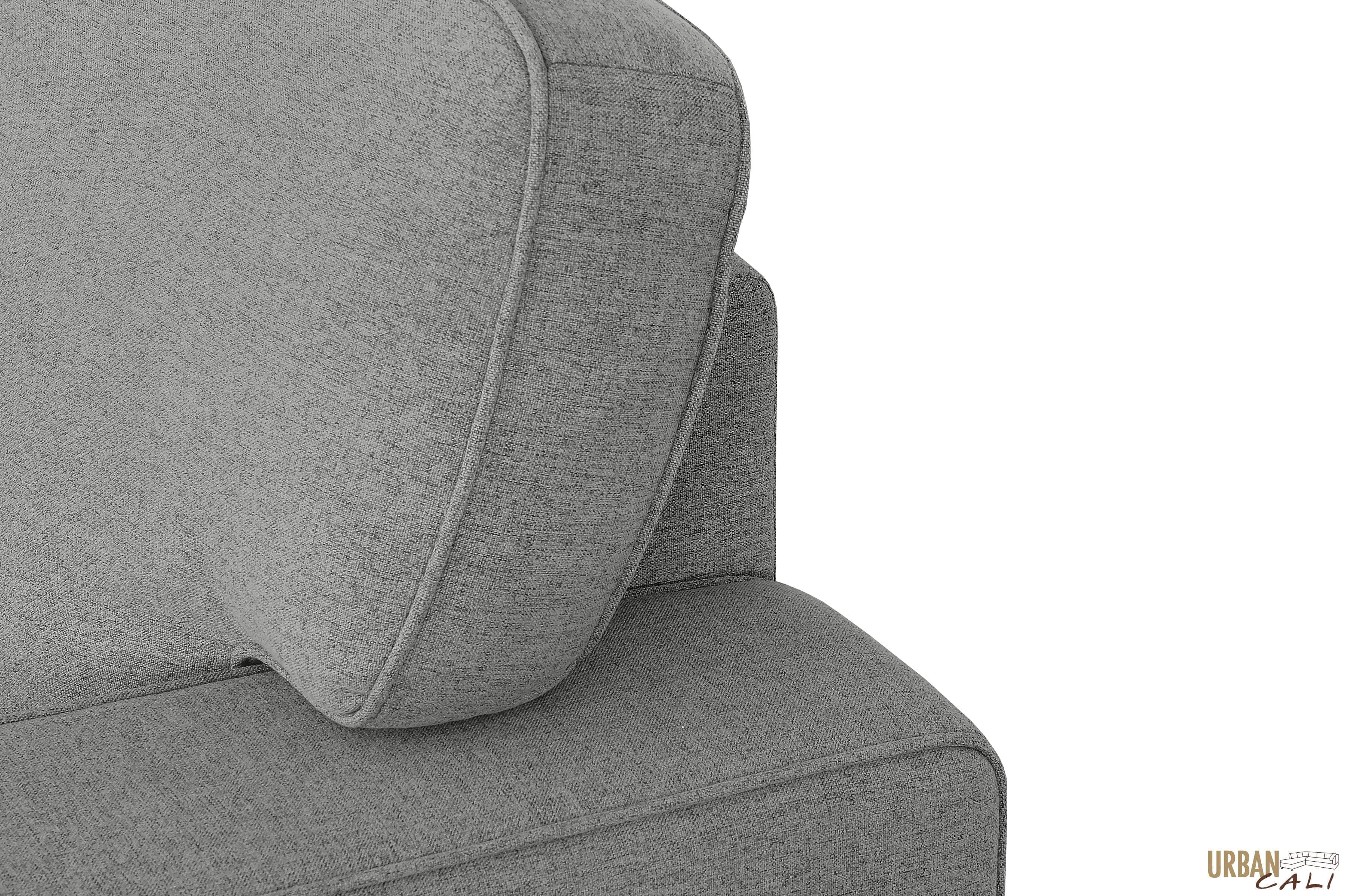 Santa Cruz Large Modular Sleeper Sectional Sofa Bed with Storage Chaise in Dark Grey - Convertible L-Shaped Couch for Living Room, Guest Room & Small Spaces