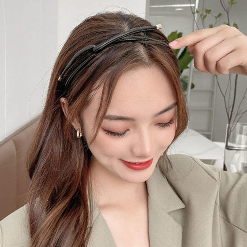 Fashionable PU Leather Scrunchies for Women - Soft Elastic Hair Ties for Long Hair, Ponytail Bands & Hair Ropes - Perfect for Workouts, Office, and Everyday Styling