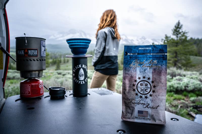 Black Rifle Coffee Company Freedom Roast Medium Roast Ground Coffee - 12 oz Bag | Premium American Coffee for Home, Office & Outdoor Adventures