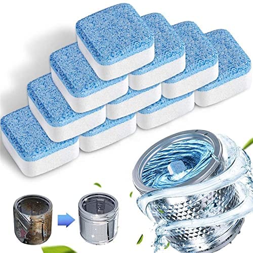 Tinkpin (20 Pack) Washing Machine Deep Cleaner Tablets - Descaling & Stain Remover for All Front/Top Load Washers | Effervescent Cleaning Tablets for Automatic Tub Cleaning | Perfect for Laundry Maintenance & Odor Removal