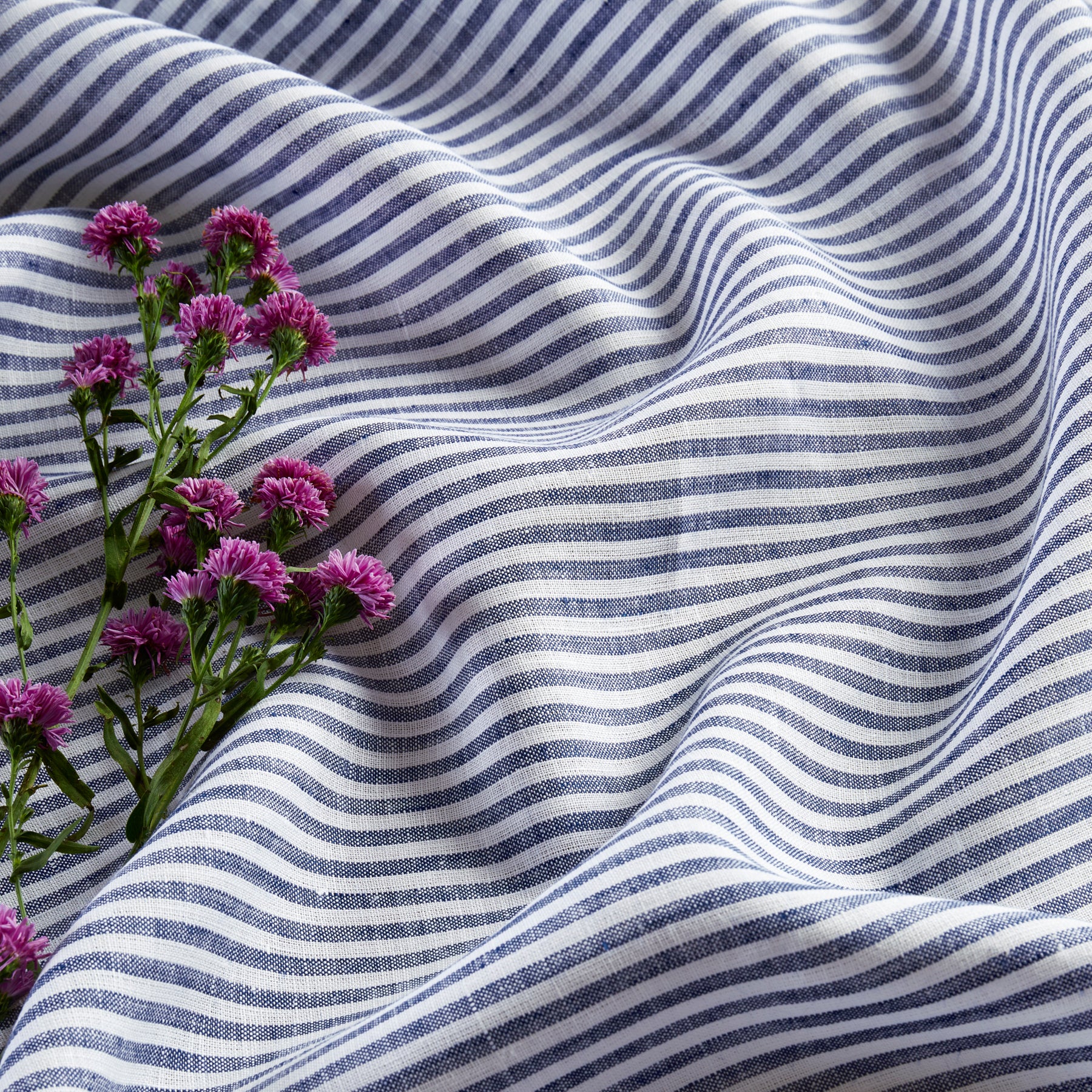 Elegant Narrow Stripe Table Throw - Stylish Cotton Table Runner for Dining Room Decor, Wedding & Holiday Table Setting - 16x72 Inches