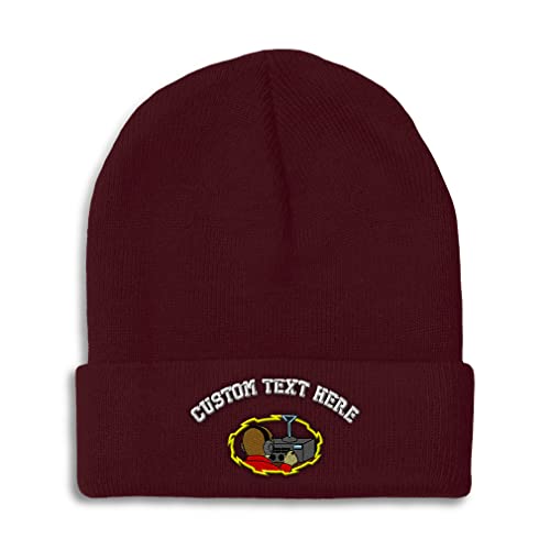Burgundy Personalized Text Here