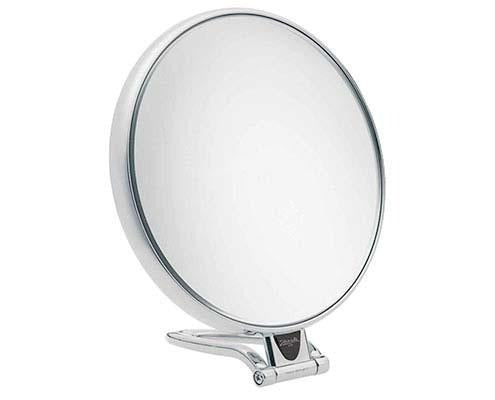Janeke Adjustable Travel Makeup Mirror 6X Magnification, 6.7 Inch Diameter - Portable Vanity Mirror for Home, Office & Travel