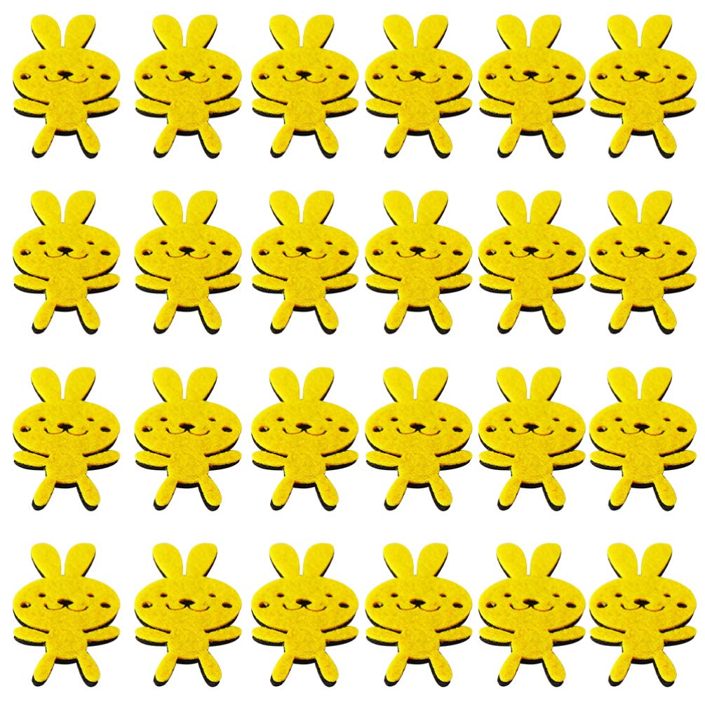 PRETYZOOM 24-Piece Creative Rabbit Wall Stickers - Easter Bunny Decals for Windows, Walls & Home Decor - Perfect for Easter Party, Nursery Room & Spring Home Decoration