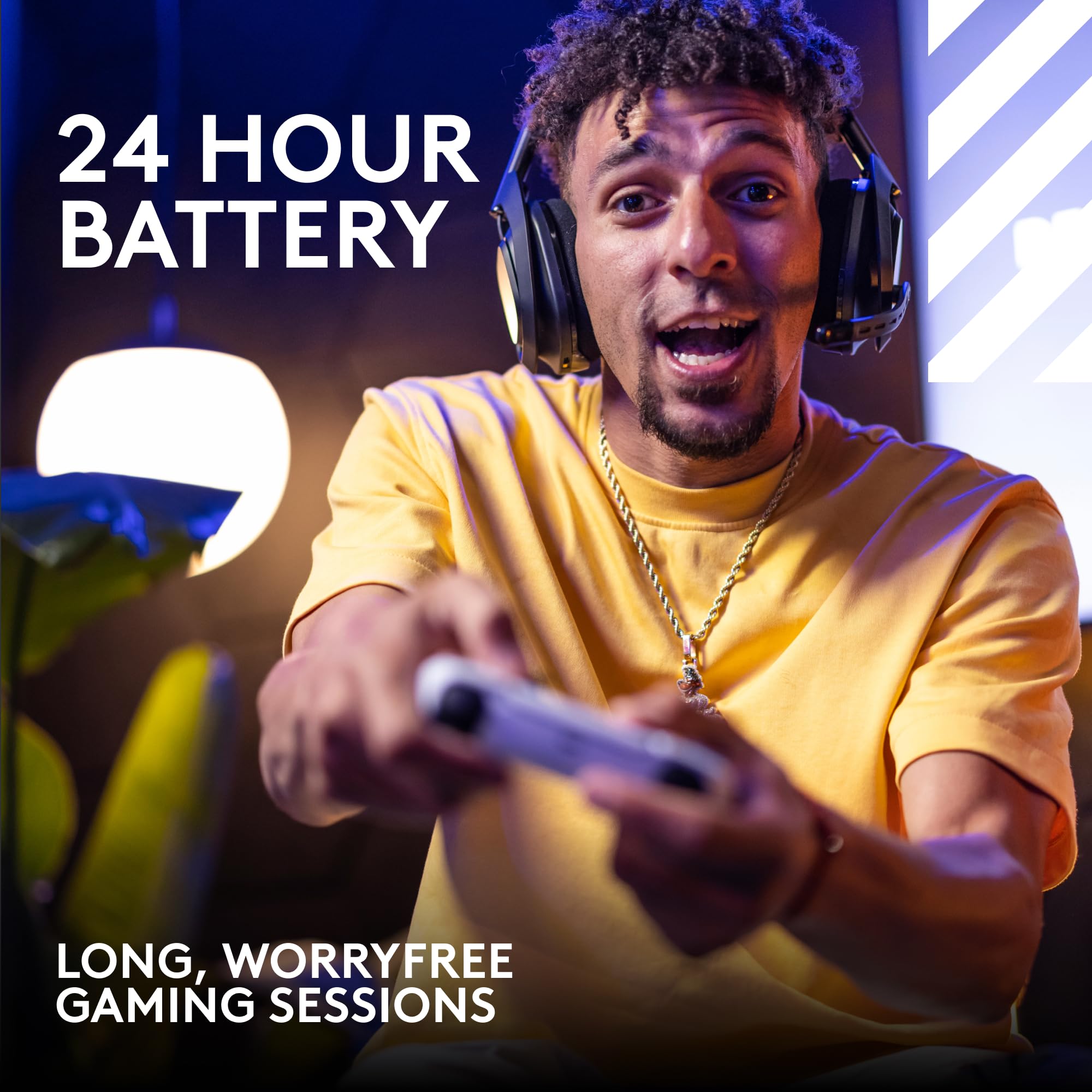 Logitech G Astro A50 X Wireless Gaming Headset with Base Station - Omni-Platform for PS5, Xbox & PC, PLAYSYNC HDMI 2.1 4K 120Hz VRR, 24hr Battery, 2.4GHz & Bluetooth - Black | Perfect for Competitive Gaming & Immersive Home Entertainment