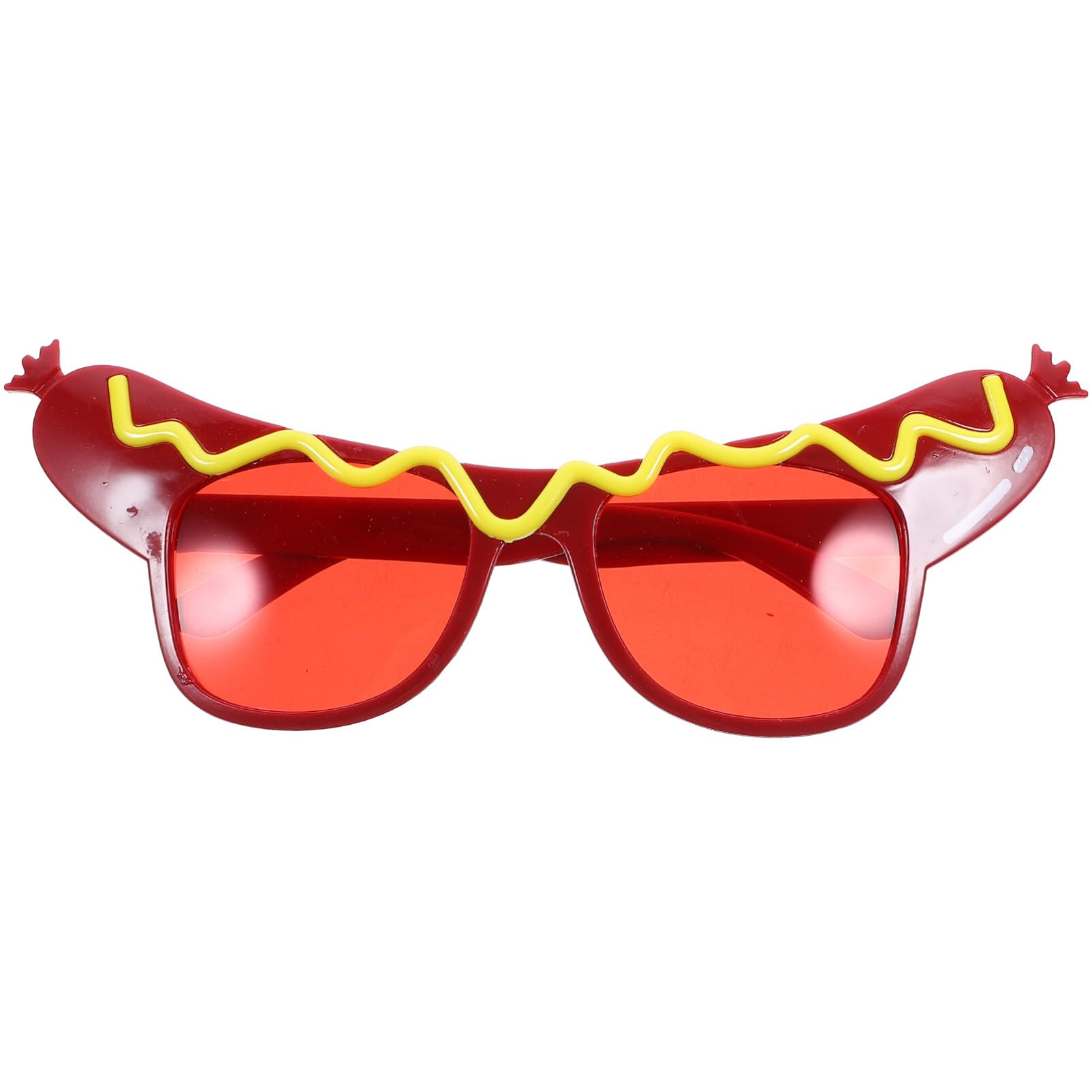 Funny Hot Dog Shaped Sunglasses for Summer Party, Luau, Masquerade & Dance Events - Novelty Eyewear for Costumes, Themed Parties & Instagram Photos