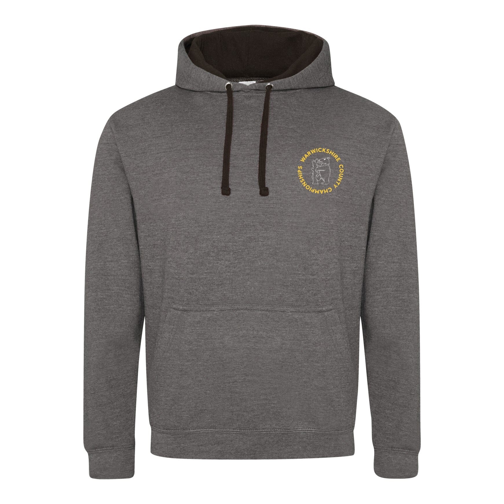 Warwickshire County Championships 2025 Hoodie - Charcoal & Jet Black - Unisex Pullover Sweatshirt for Sports Fans & Athletes - Perfect for Training, Competitions & Casual Wear