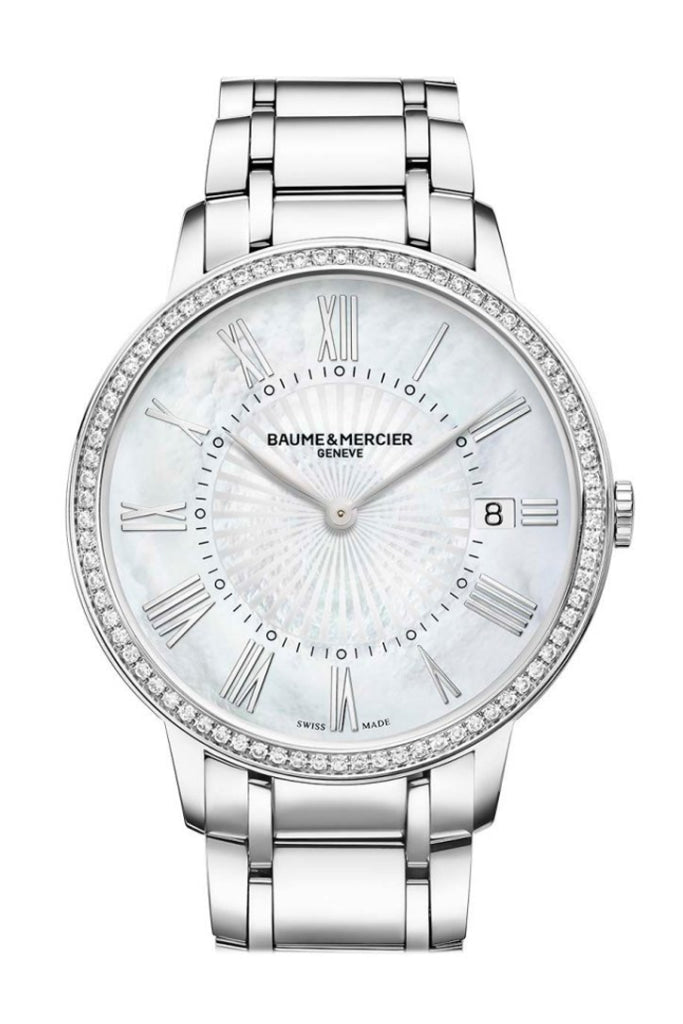 Baume & Mercier Classima 10227 Men's Luxury Watch - Swiss Automatic Movement, Stainless Steel Case, Black Leather Strap - Perfect for Business, Formal Events & Gifting