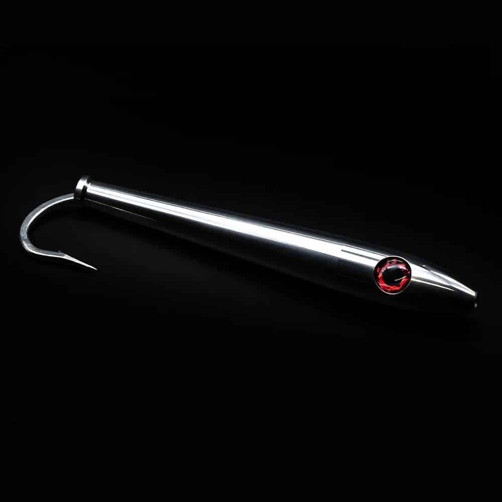Premium Red Eye Stainless Steel Tuna Stick Trolling Lures - Saltwater Fishing Gear for Offshore & Deep Sea Anglers - Perfect for Tuna, Mahi Mahi & Marlin Fishing Adventures