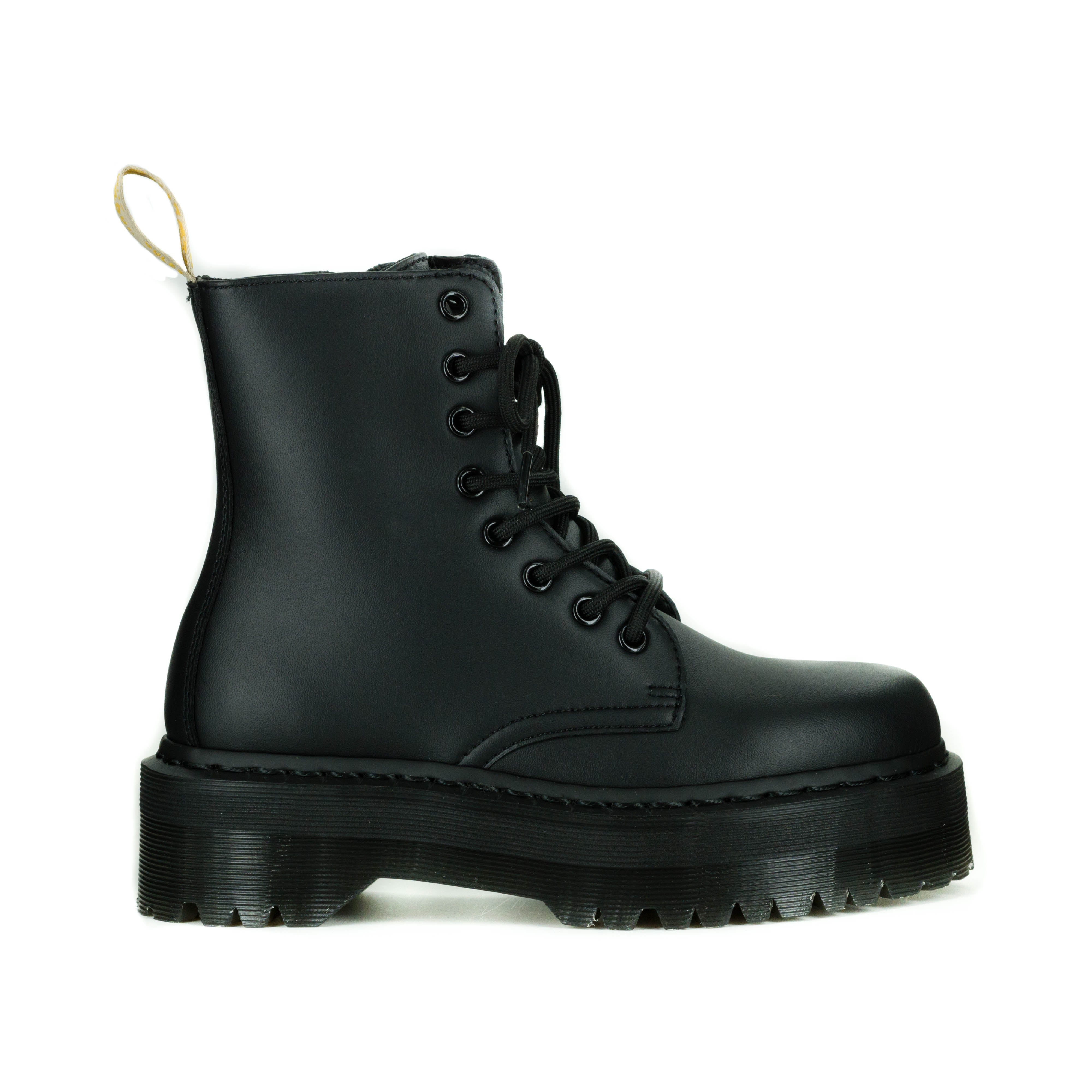 Dr. Martens Vegan Jadon II Black Leather Boots - Stylish & Comfortable for Everyday Wear, Work & Outdoor Adventures