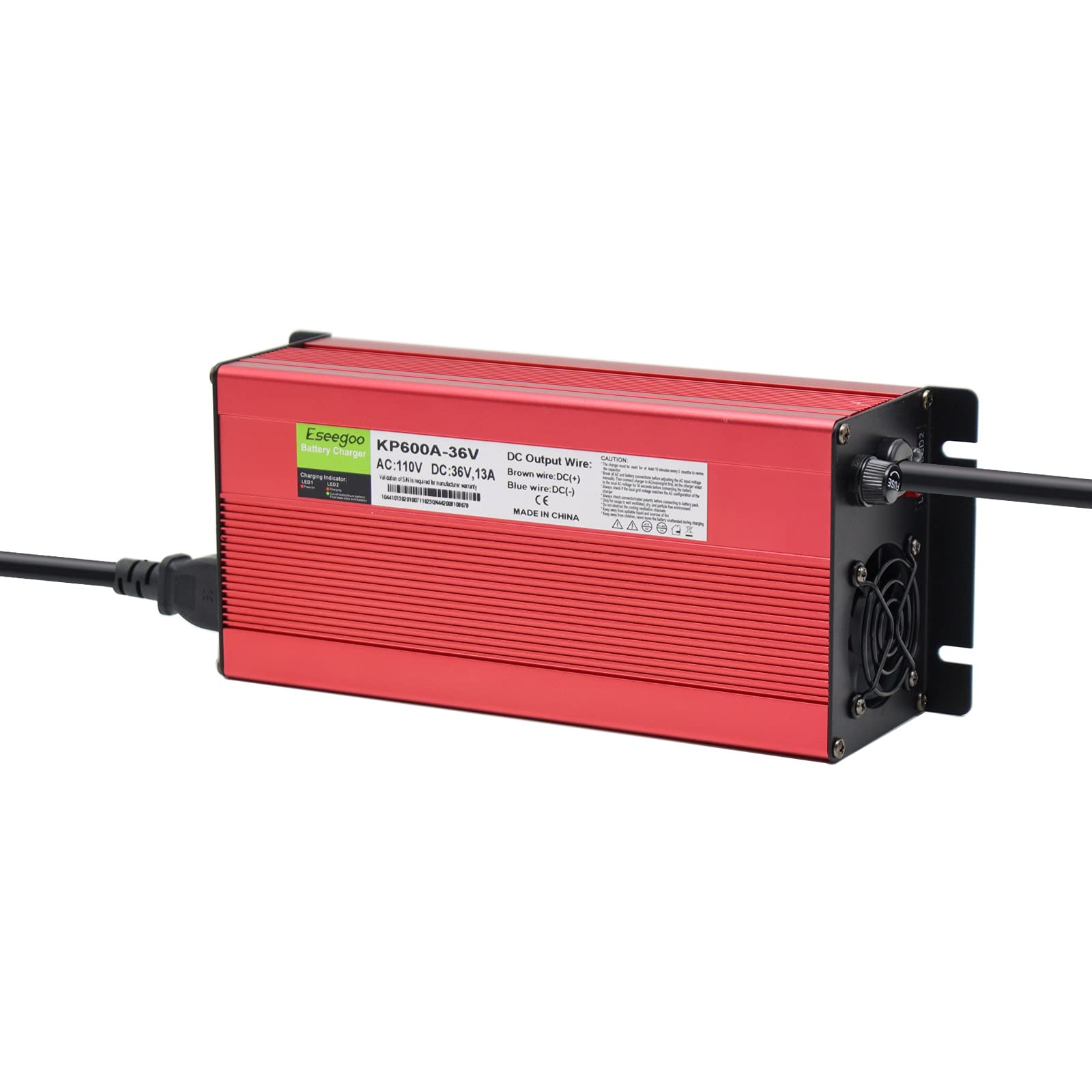 36 Volt 13 AMP Golf Cart Battery Charger - Compatible with Club Car, EZGO & Yamaha 36V Golf Carts (Crowfoot Plug) - Perfect for Home, Golf Course & RV Use