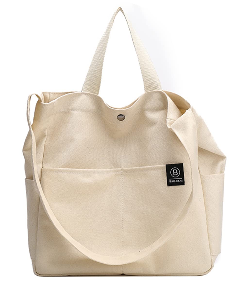 Stylish Large Women's Crossbody Bag - Canvas Tote Purse for Casual & Travel Use | Handmade Shoulder Bag for Everyday Essentials, Work & Shopping