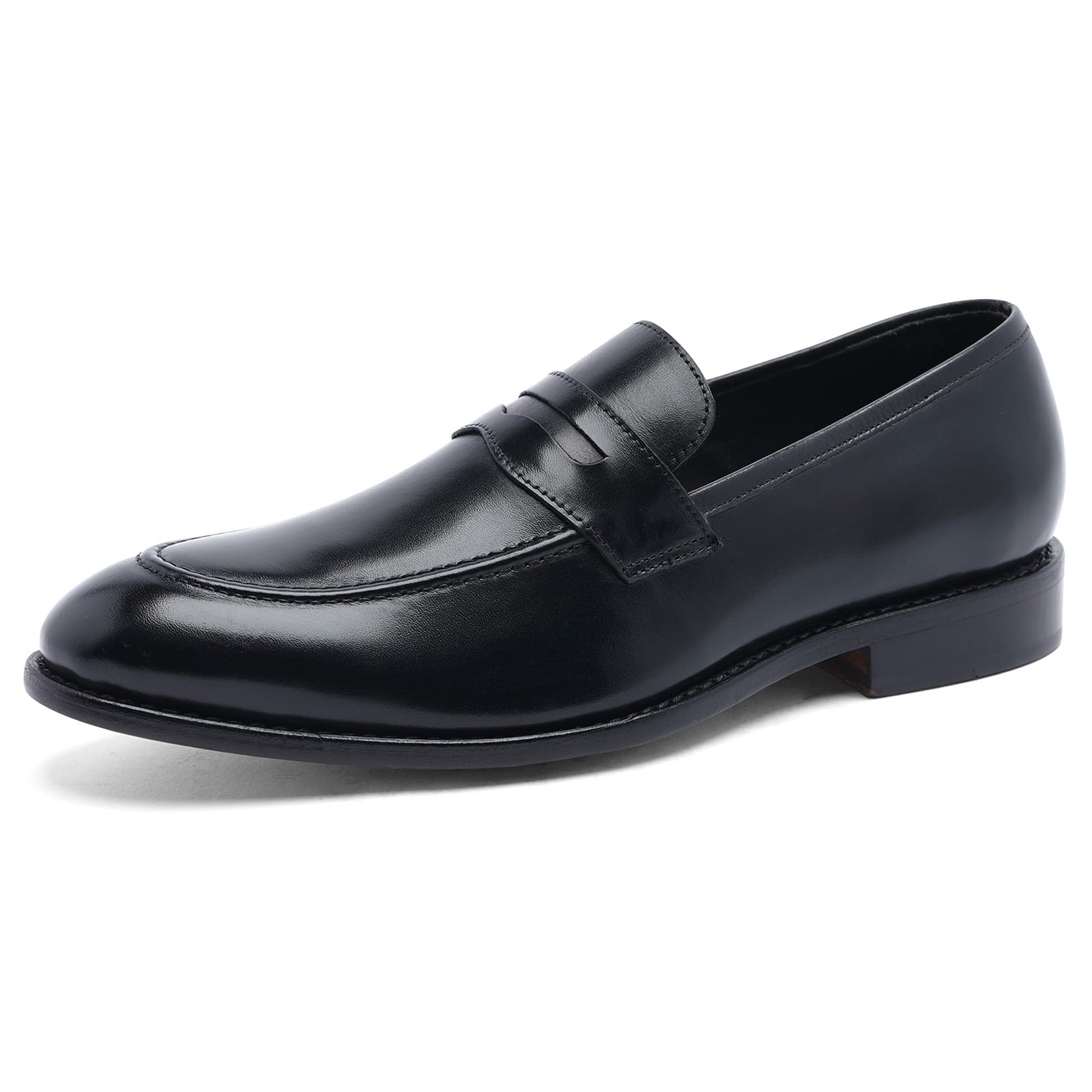 Anthony Veer Gerry Penny Loafers for Men - Premium Leather Slip-On Shoes with Goodyear Welt Construction & Ortholite® Footbed | Comfortable & Recraftable Leather Sole | Perfect for Business, Casual & Office Wear
