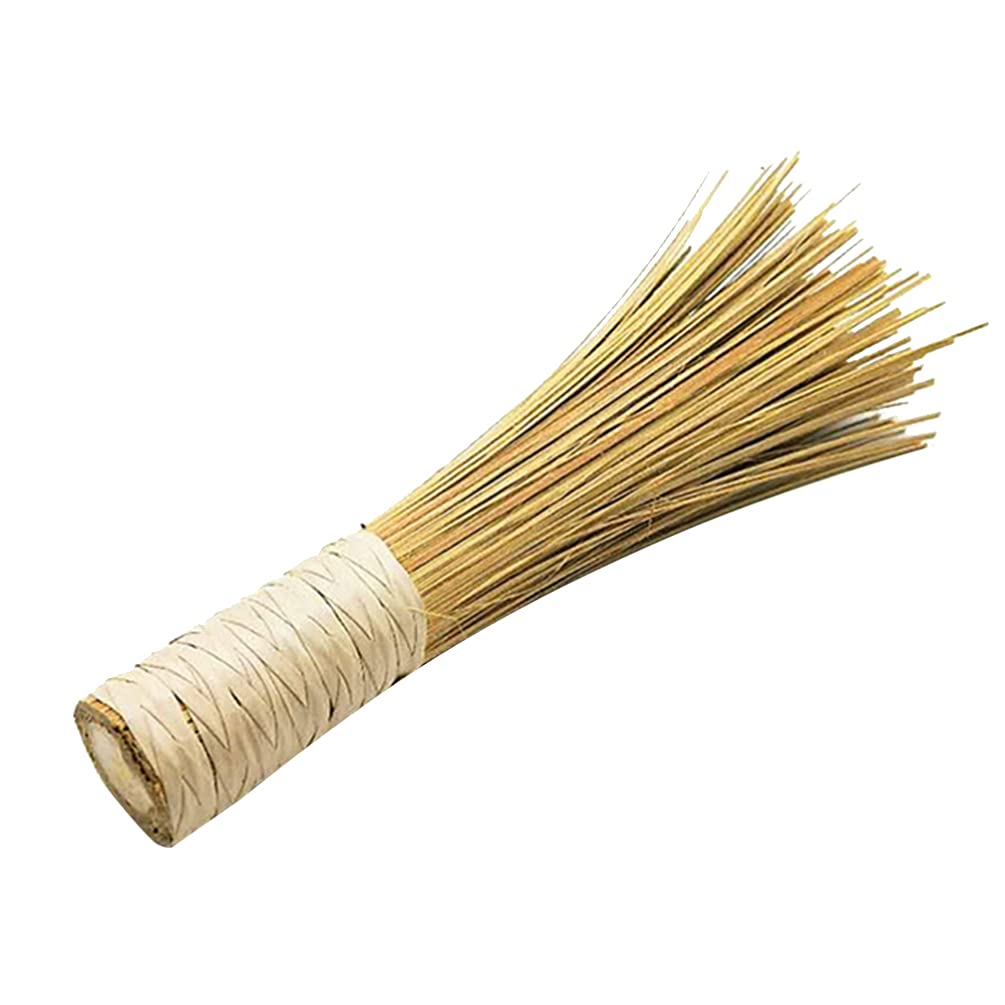YARNOW Bamboo Wok Cleaning Brush - Natural Kitchen Scrubber for Asian Pots, Pans & Cookware - Perfect for Non-Stick, Cast Iron & Stainless Steel Cookware Cleaning