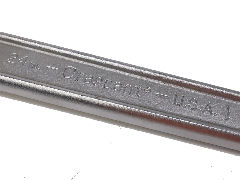 Crescent 24-Inch Chrome Adjustable Wrench AAC 79 - Heavy-Duty Industrial Tool for Plumbing, Construction & Automotive Repair