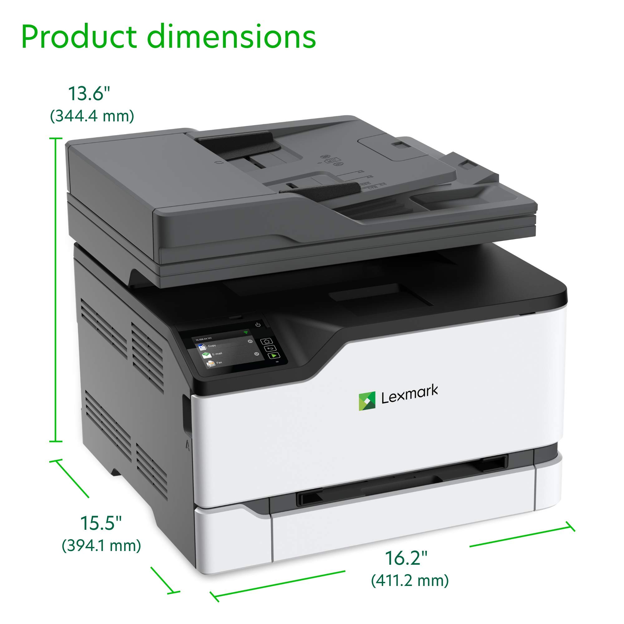 Lexmark MC3326adwe Wireless Color Laser Printer - Print, Copy, Scan, Fax | 26ppm Speed | Duplex Printing | Advanced Security | Ideal for Home Office & Small Business Productivity