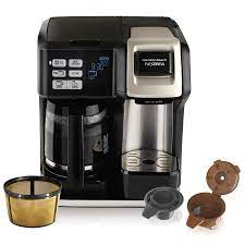 Hamilton Beach FlexBrew 12 Cup 2-Way Coffee Maker 49950C - Brew Single Serve or Full Pot for Home & Office Use