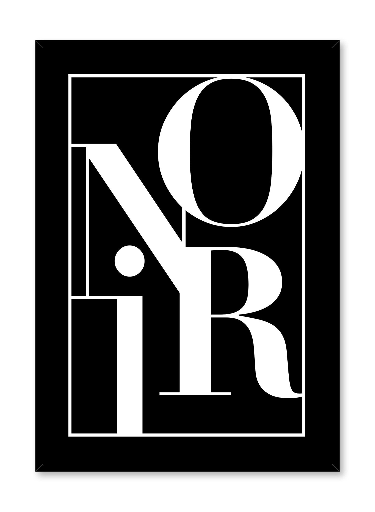 Stylish Noir Poster - Vintage Black & White Art Print for Home, Office & Cafe Decor - Perfect for Living Room, Bedroom & Workspace Wall Art