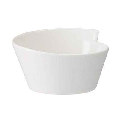 Villeroy & Boch NewWave 12.5 Oz White Porcelain Bowl - Set of 4 - Perfect for Soup, Cereal, Salad & Dessert Serving