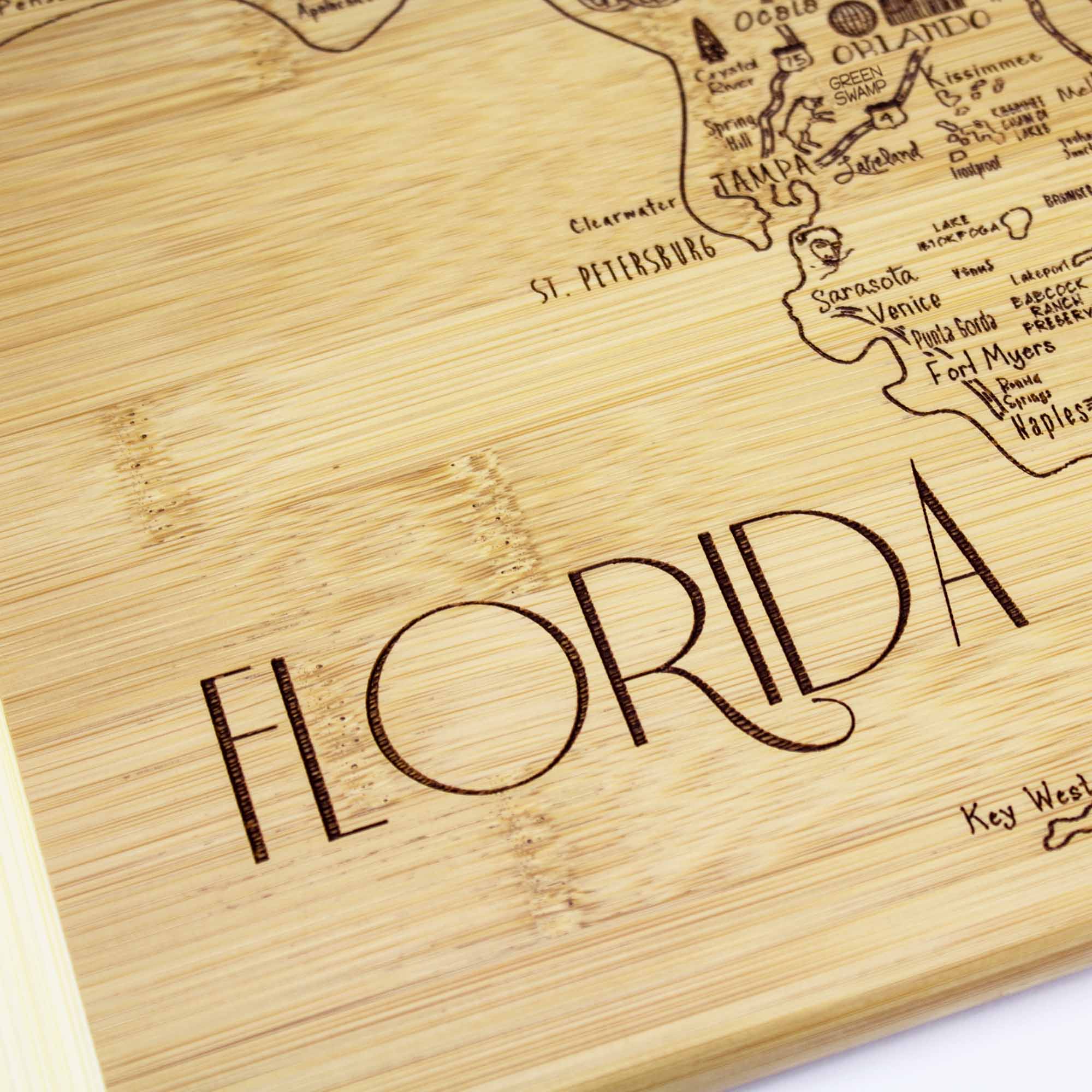 Premium Florida-Themed Wooden Cutting Board - 11