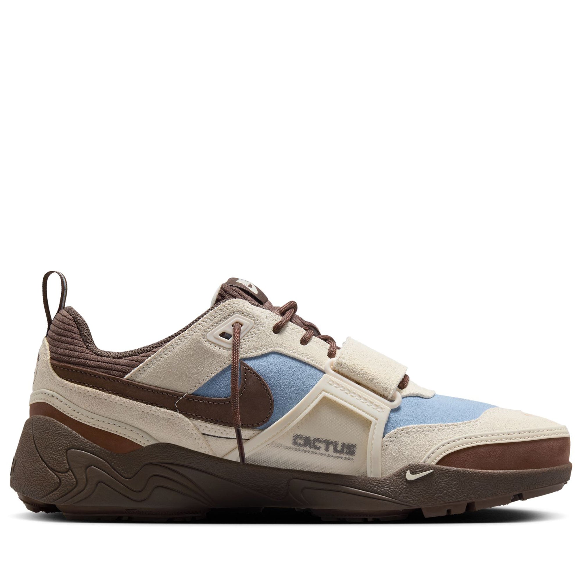 Travis Scott x Nike Zoom Field Jaxx Sneakers - Leche Blue/Baroque Brown - Limited Edition Basketball Shoes for Streetwear & Casual Outfits
