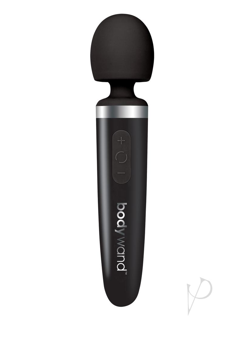Bodywand Aqua Rechargeable Silicone Wand Massager - Waterproof Personal Massager for Muscle Relaxation & Stress Relief - Perfect for Home Spa, Bath & Bedroom Use (Black)