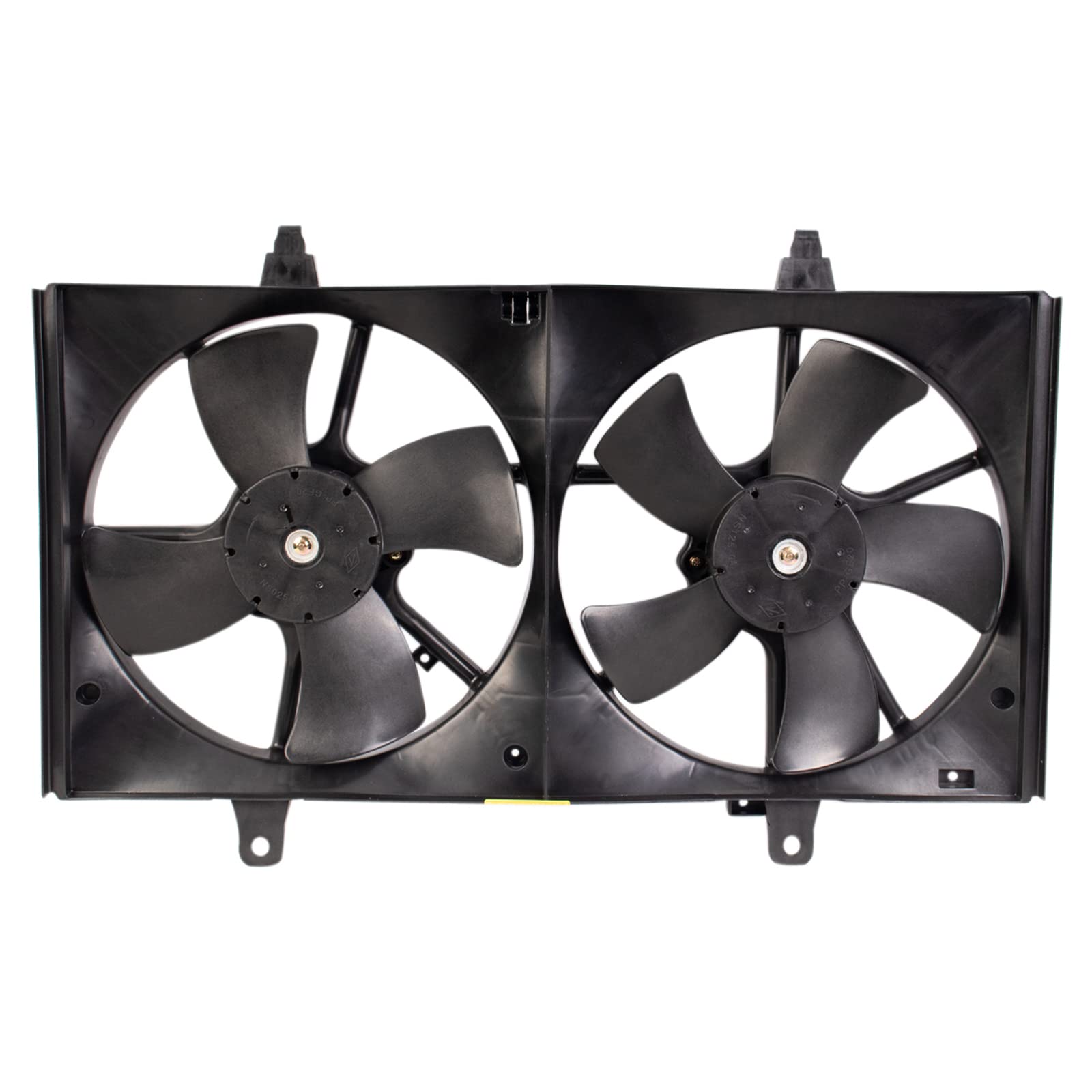 TRQ Radiator Dual Cooling Fan Assembly for 2002-2004 Nissan Altima & 2004-2008 Maxima - NI3115121 Replacement Part - Perfect for Engine Overheating Prevention & Summer Driving