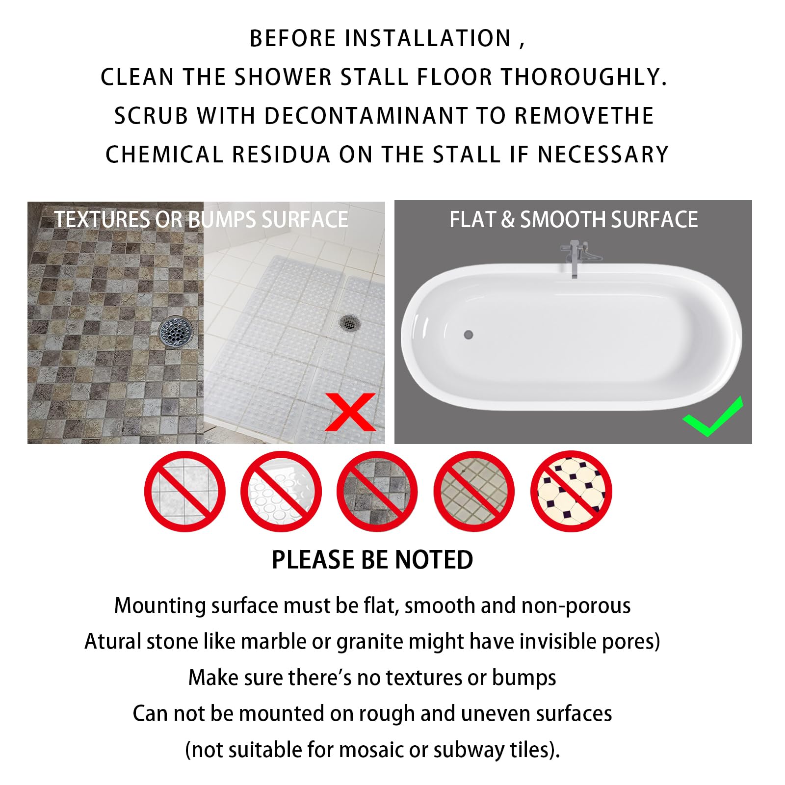 Non-Slip Yimobra Shower Mat 40
