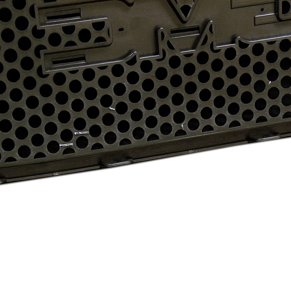 Glossy Black ABS Front Upper Hood Grill & Lower Bumper Grille Guard with Round Hole Mesh Design - Compatible with 2007-2014 GMC Yukon XL Denali | Perfect for Off-Road Protection & Custom Styling