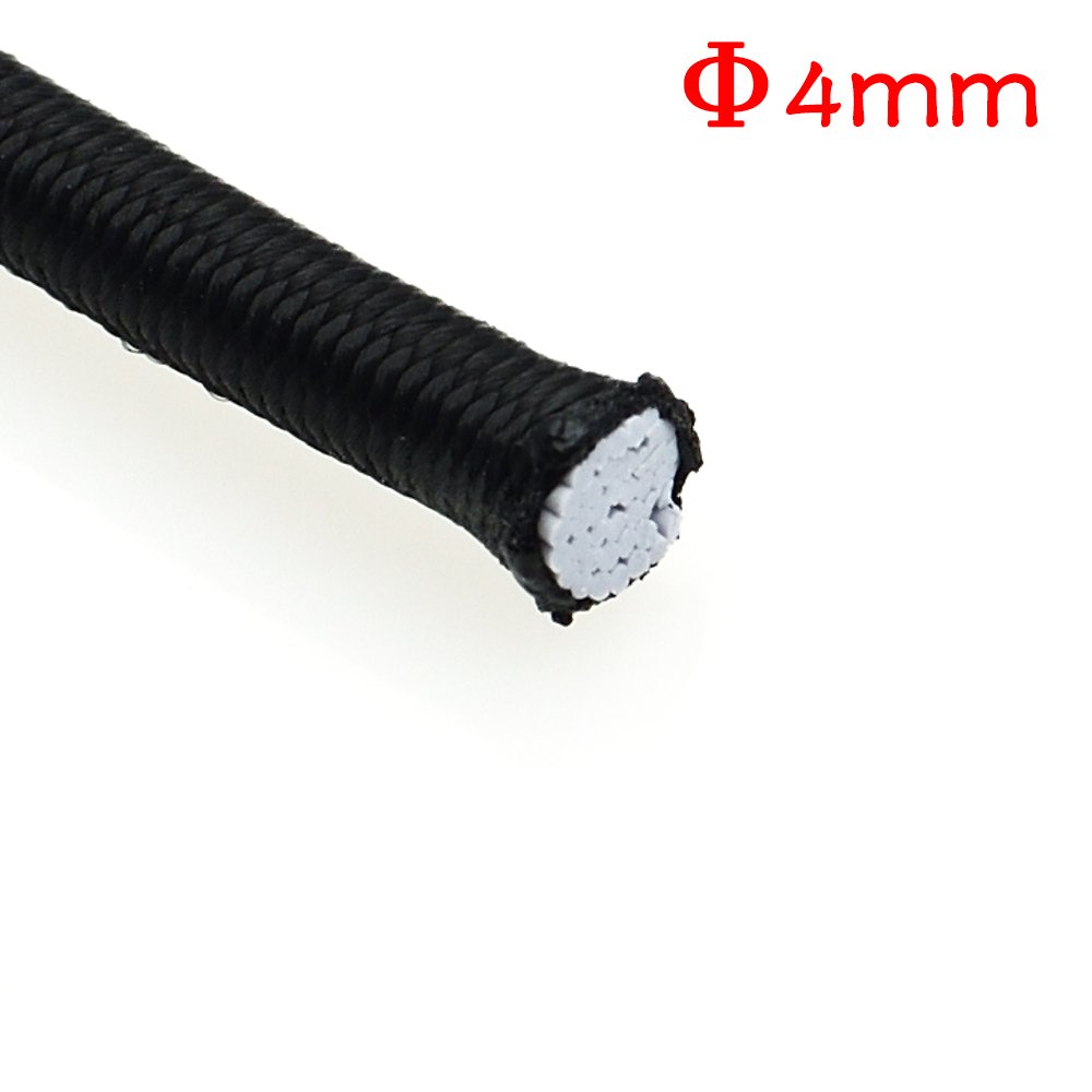 5M Heavy Duty Elastic Bungee Cord - 4mm Shock Resistant Stretch Rope for DIY Jewelry, Outdoor Gear, Camping Tent, Kayak Tie Down & Boat Accessories - Perfect for Crafting, Securing Equipment & Marine Applications