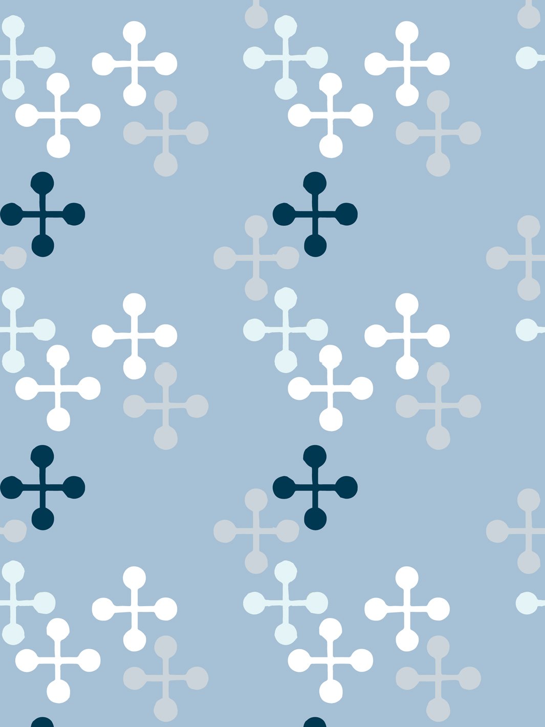 Fisher Price™ Jacks Large Blue Wallpaper - Perfect for Kids' Rooms, Playrooms & Nursery Decor
