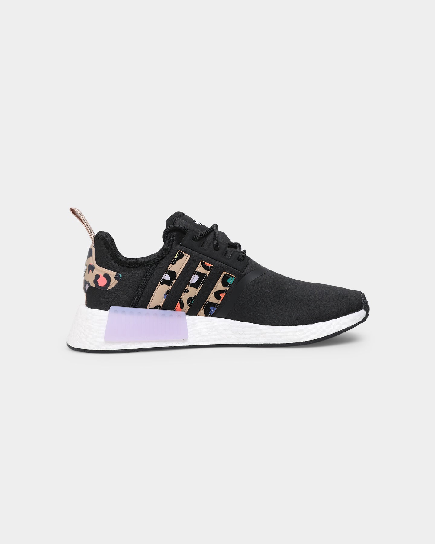 Adidas Women's NMD_R1 Running Shoes - Core Black, Pale Nude & Purple Tint - Lightweight Comfort for Gym, Jogging & Daily Wear