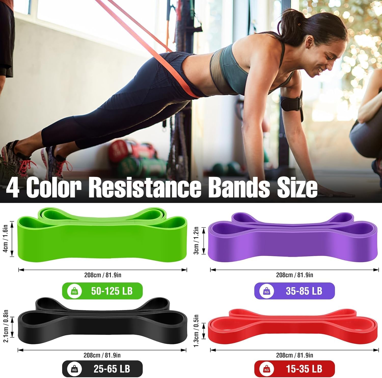 MEOGUTYI Resistance Band Set - Heavy Duty Pull Up Assist & Exercise Bands for Strength Training, Stretching, Physical Therapy & Home Workouts | Perfect for Gym, Yoga, Rehabilitation & Fitness Routines