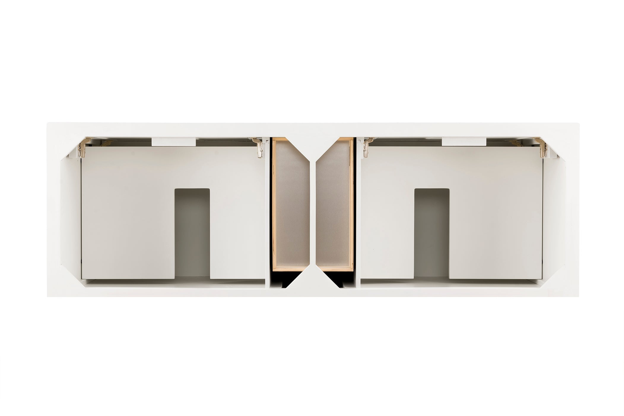 Providence 72-Inch Double Vanity Cabinet in Bright White - Perfect for Modern Bathroom Renovations & Master Bath Suites