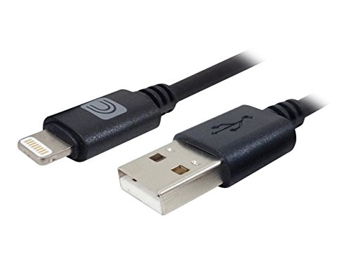 10ft Lightning to USB A Cable - High-Speed Charging & Sync for iPhone iPad - Durable Pro AV/IT Cable (Black) - Perfect for Home, Office & Travel Charging