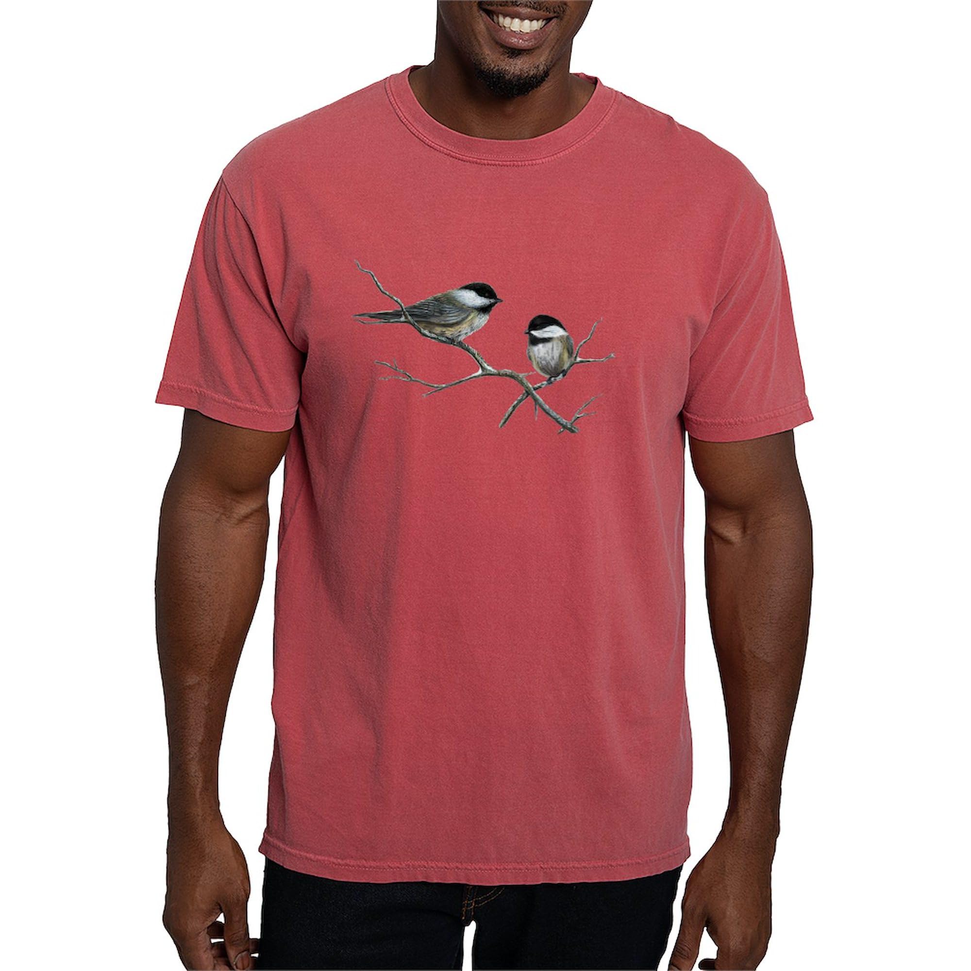 Chickadee Song Bird T-Shirt for Men - Comfort Colors® Soft Cotton Tee - Casual Wear & Birdwatching Outfits
