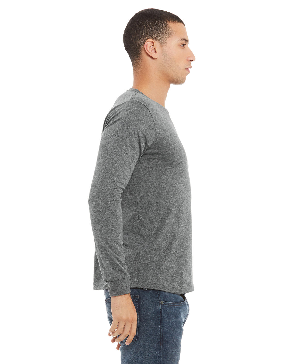 Bella + Canvas 3501CVC Unisex Long Sleeve T-Shirt | Soft CVC Jersey Crewneck Tee for Men & Women | Perfect for Casual Wear, Layering & Work Uniforms