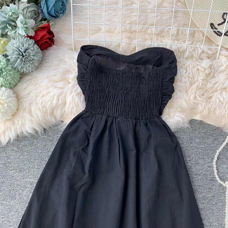Sexy Strapless High Waist Summer Dress for Women - Elegant Bodycon Party Cocktail Dress for Night Out, Beach Vacation & Date Night