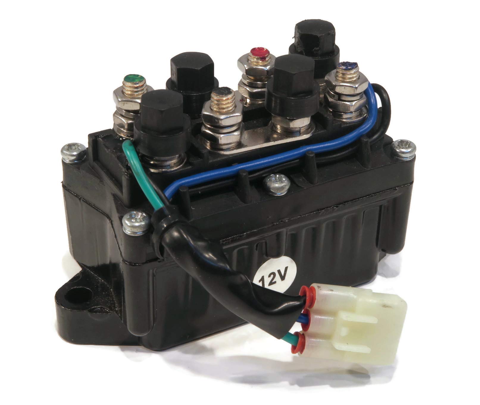 Warn Winch Solenoid Relay Switch for Arctic Cat 0409-246, 0409246 ATV TRV Engine - Heavy Duty 4x4 Off-Road Replacement Part for Snow Plow & Towing Applications