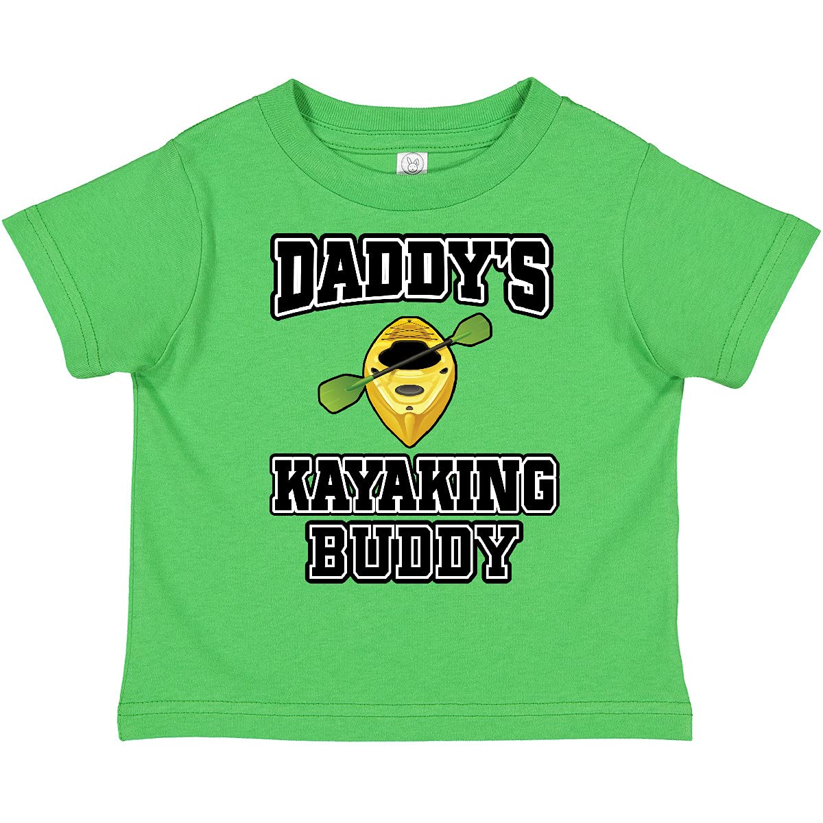 Inktastic Kayak Daddy Kayaking Buddy Toddler T-Shirt - Fun Fishing & Outdoor Adventure Kids Tee for Father's Day & Family Boating Trips