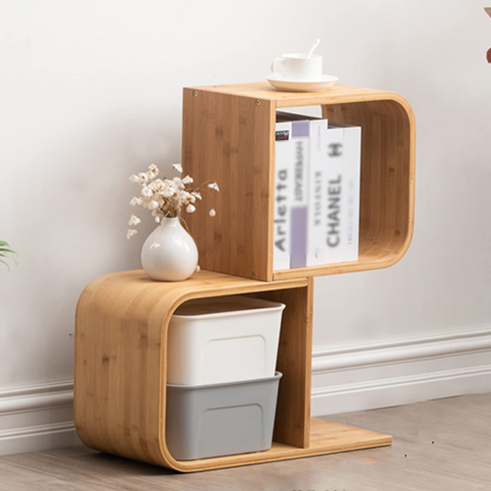 Tree Bookshelf - Modern Wooden Tree-Shaped Bookcase for Home & Office - Multi-Purpose Storage Shelf for Books, Files, and Decor - Space-Saving Standing Shelf (Perfect for Living Rooms, Bedrooms, and Workspaces)