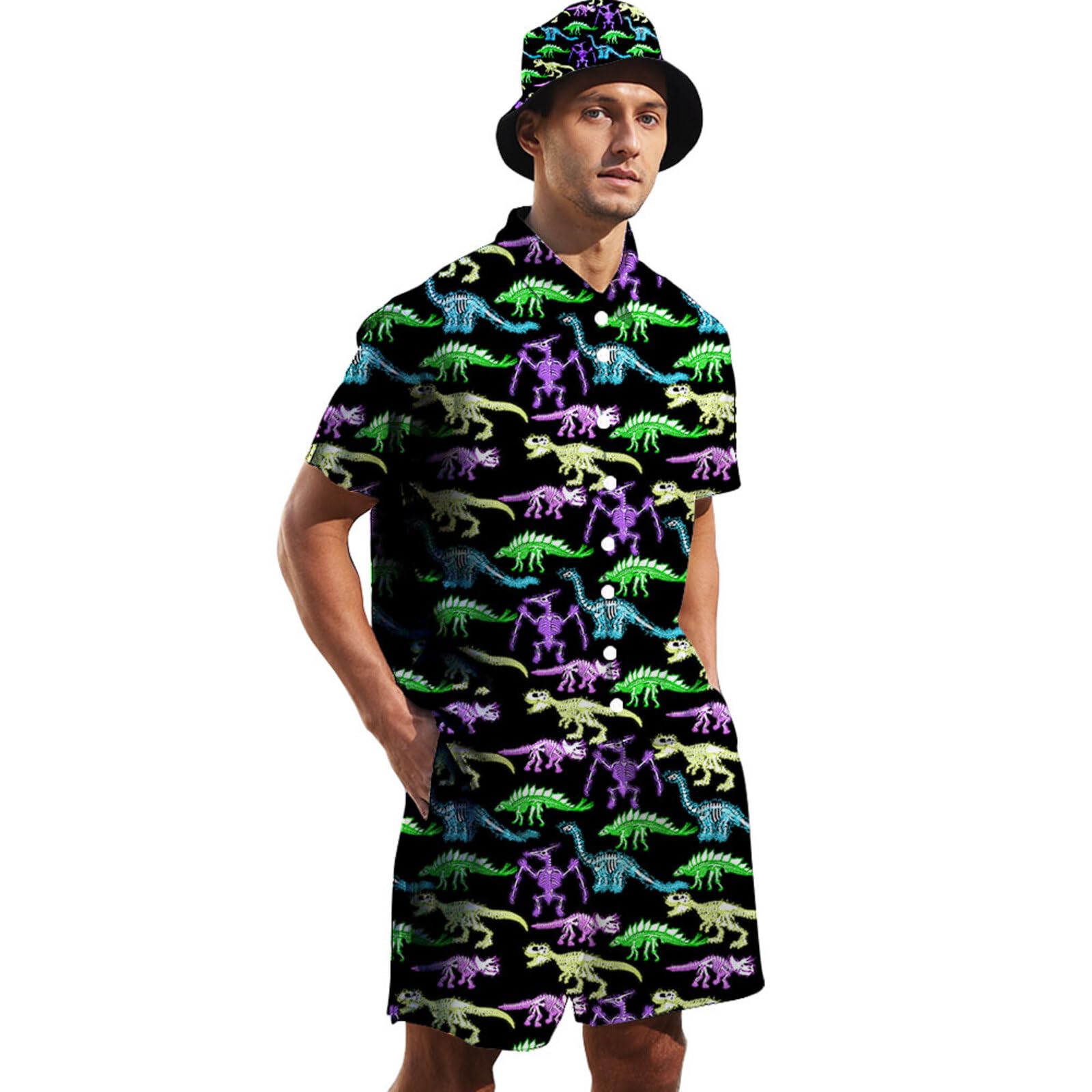 Stylish Men's 2-Piece Outfit Set - Casual & Comfortable Matching Tops & Bottoms for Everyday Wear, Work, and Social Events