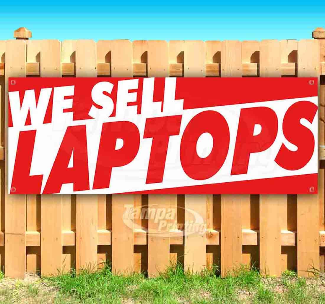13 oz Heavy-Duty Vinyl Laptop Banner with Metal Grommets - Single-Sided Non-Fabric Sign for Store Promotion & Trade Shows