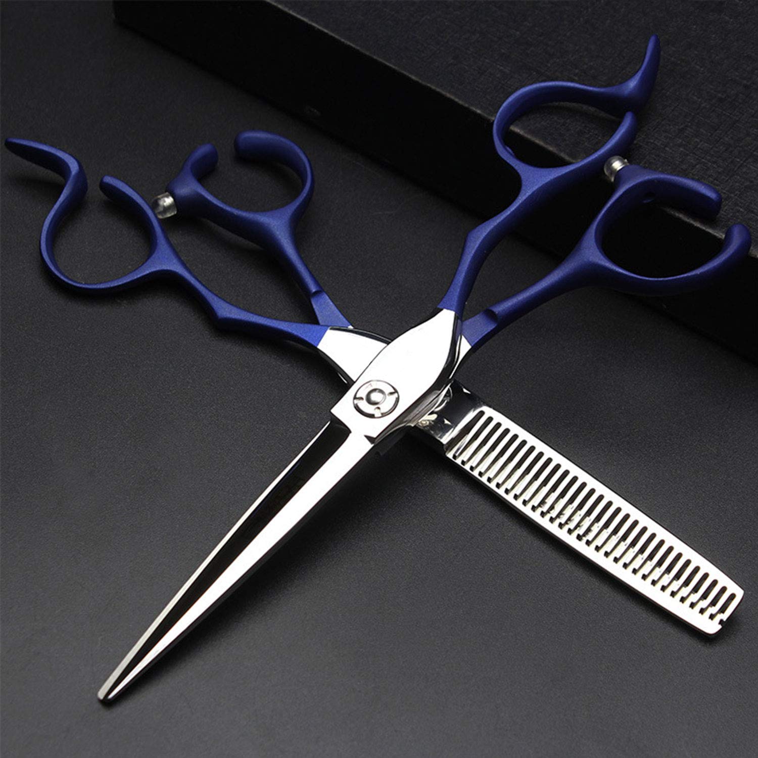Professional Hair Cutting Scissors Kit - Stainless Steel Barber Shears Set with Thinning & Texturizing Scissors for Salon, Home & Professional Use - Perfect for Hairdressing, Styling & Grooming