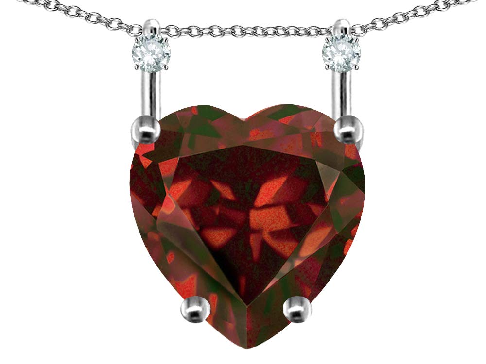 10K Gold Heart Pendant for Women - 8mm Stackable Mother's Day Gift - Perfect for Layering Necklaces & Special Occasions